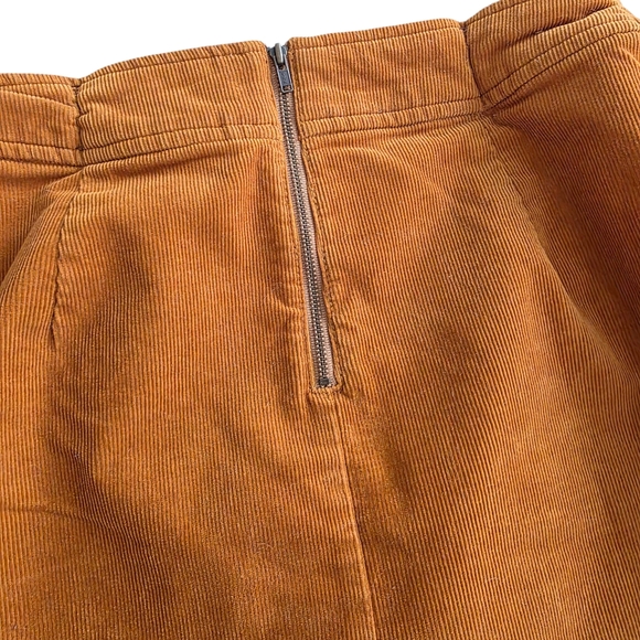 J.Crew Skirt Warm Amber Mercantile Corduroy A-Line Short - Picture 3 of 5
